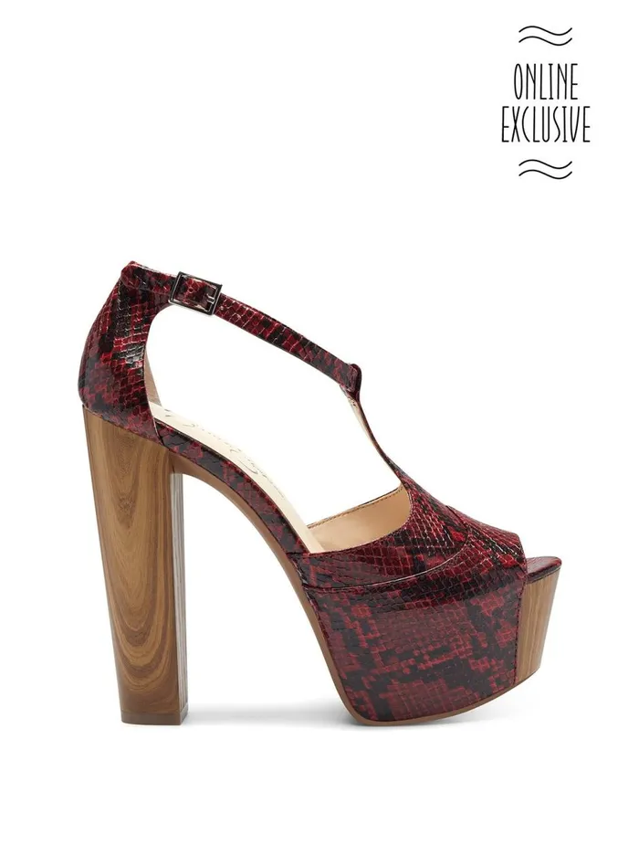 Women Sandals Jessica Simpson Dany TStrap Platform Sandal In Red Snake Red Snake Women Sandals Jessica Simpson Dany TStrap Platform Sandal In Red Snake Red Snake