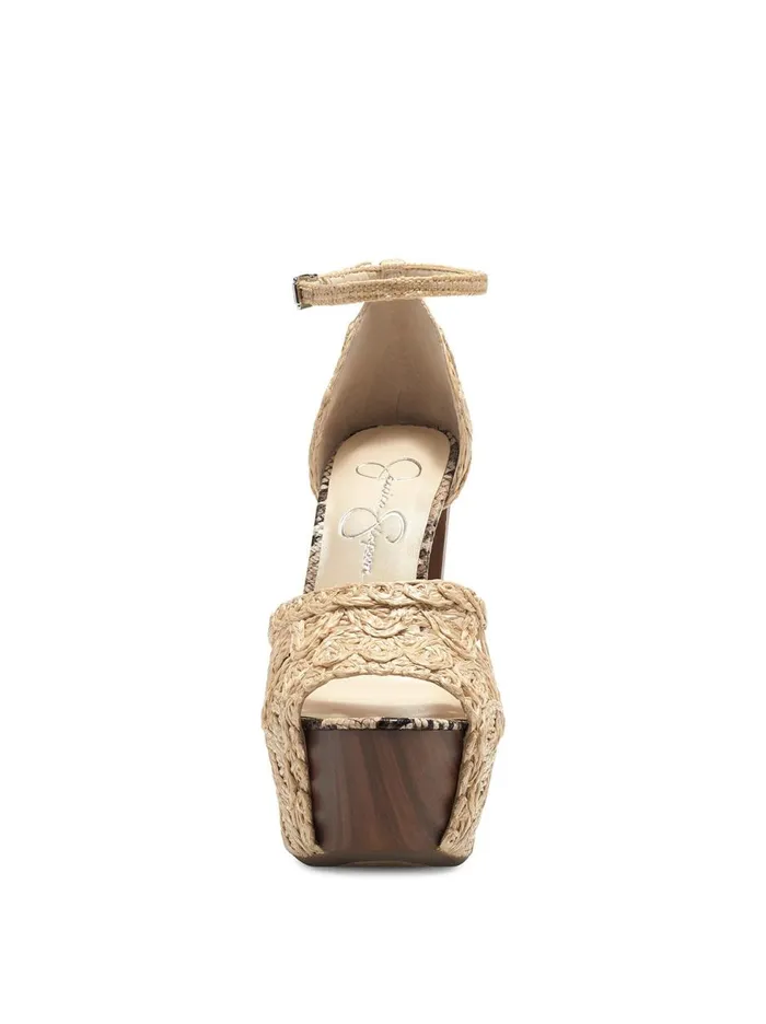 Women Sandals Jessica Simpson Dessie Platform Sandal In Natural Natural Rattan
