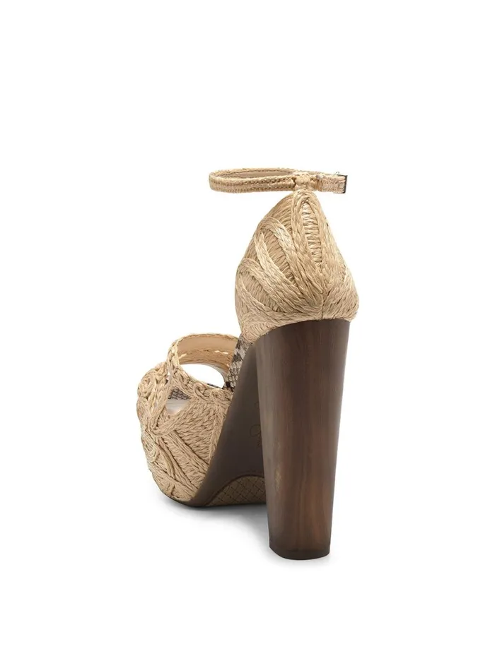 Women Sandals Jessica Simpson Dessie Platform Sandal In Natural Natural Rattan