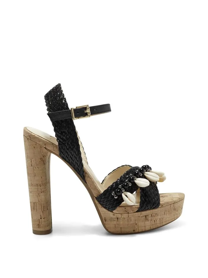 Women Sandals Jessica Simpson Ivriele Platform Sandal In Black Black Rattan