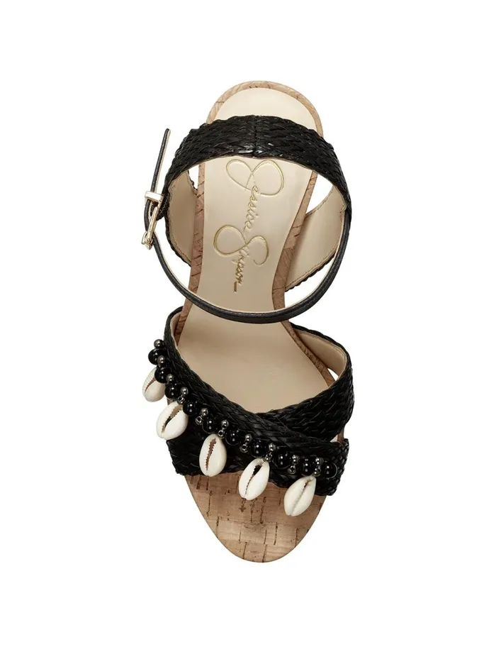 Women Sandals Jessica Simpson Ivriele Platform Sandal In Black Black Rattan