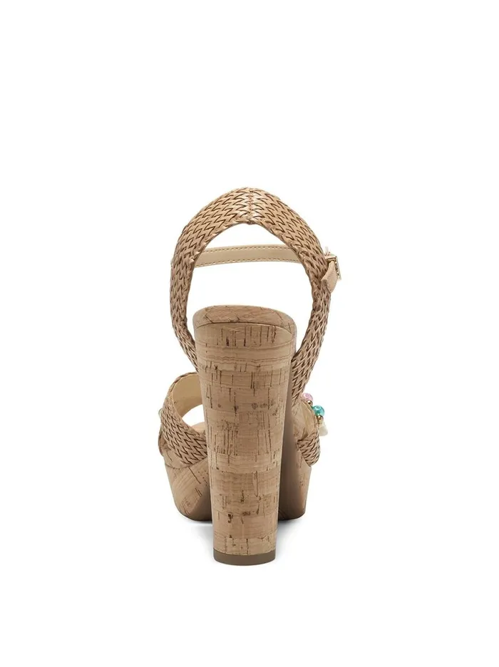 Women Sandals Jessica Simpson Ivriele Platform Sandal In Caramel Caramel Rattan