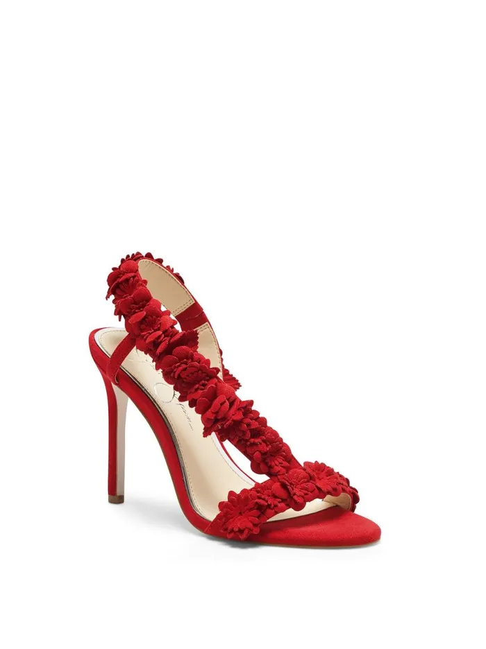 Women Sandals Jessica Simpson Jessin High Heel In Red Red Muse