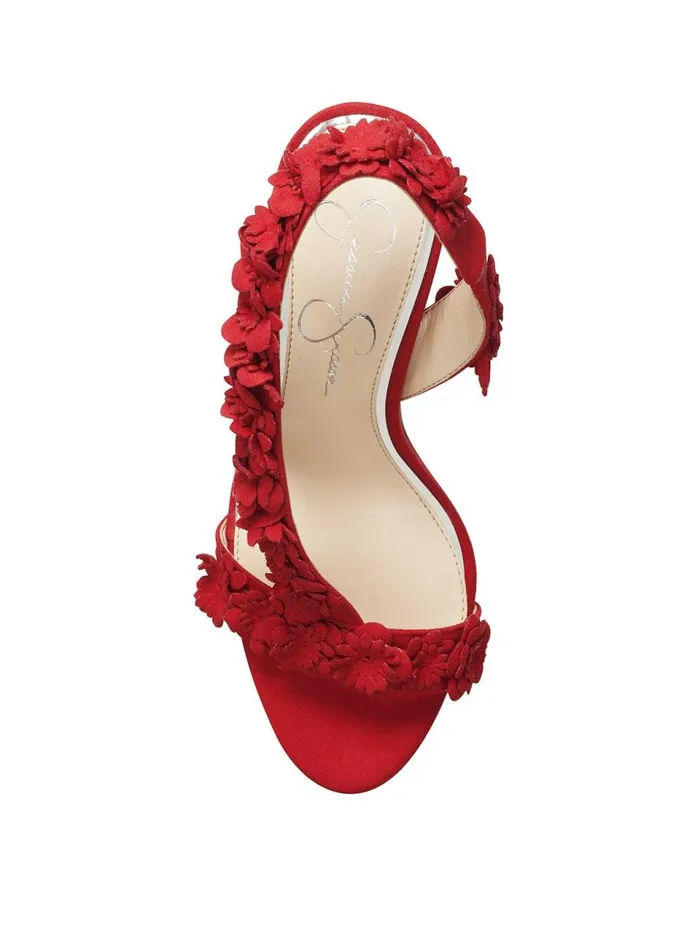 Women Sandals Jessica Simpson Jessin High Heel In Red Red Muse