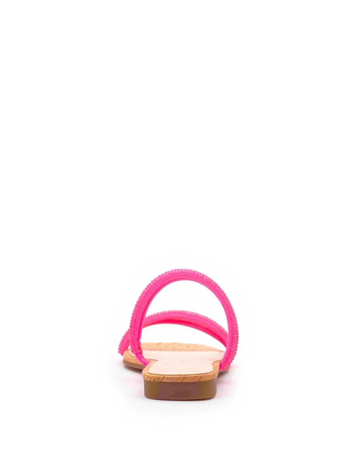 Women Sandals Jessica Simpson Raexe Slide In Neon Pink Neon Pink