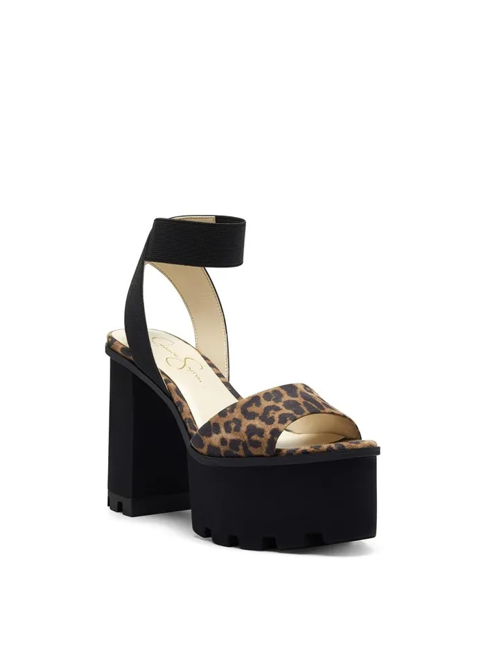 Women Sandals Jessica Simpson Skylir Platform Sandal In Leopard Natural Leopard