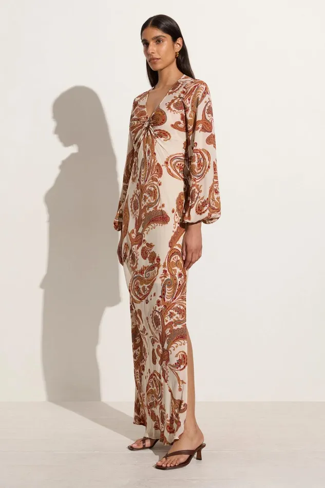 Women Santos Maxi Dress Alessia Paisley 8211 Final Sale Faithfull The Brand Dresses Women Santos Maxi Dress Alessia Paisley 8211 Final Sale Faithfull The Brand Dresses