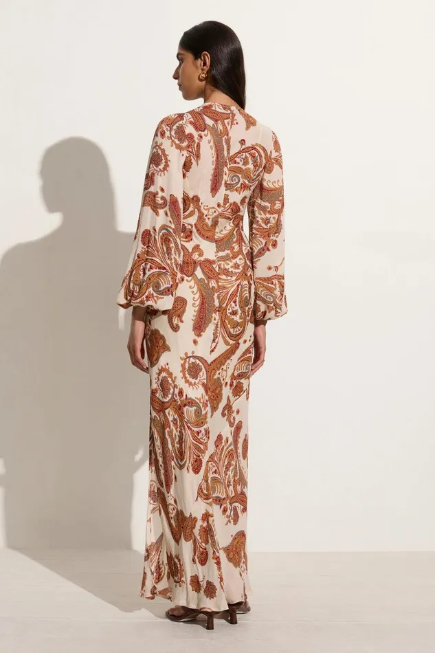 Women Santos Maxi Dress Alessia Paisley 8211 Final Sale Faithfull The Brand Dresses Women Santos Maxi Dress Alessia Paisley 8211 Final Sale Faithfull The Brand Dresses