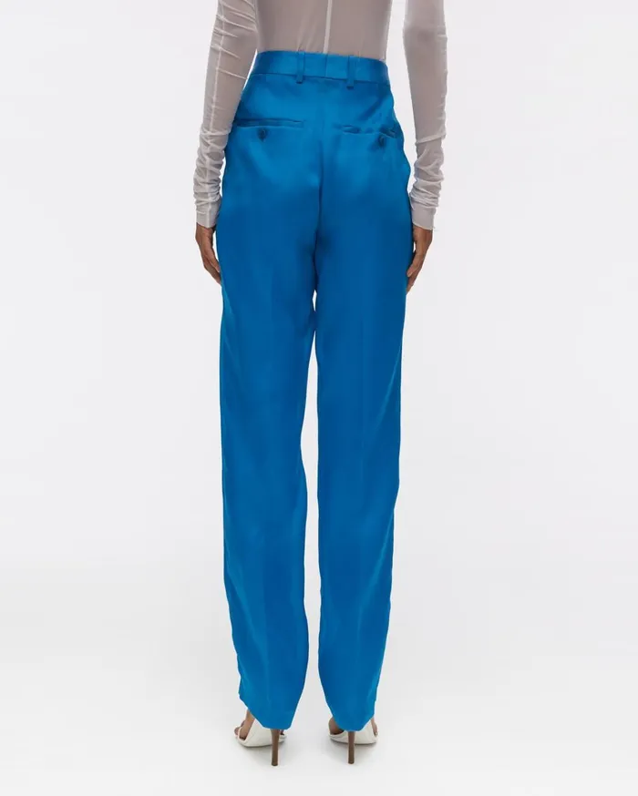 Women Satin Organza Pant Topaz Helmut Lang Pants