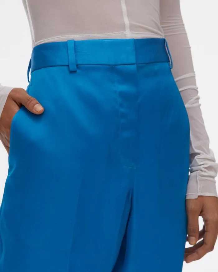 Women Satin Organza Pant Topaz Helmut Lang Pants