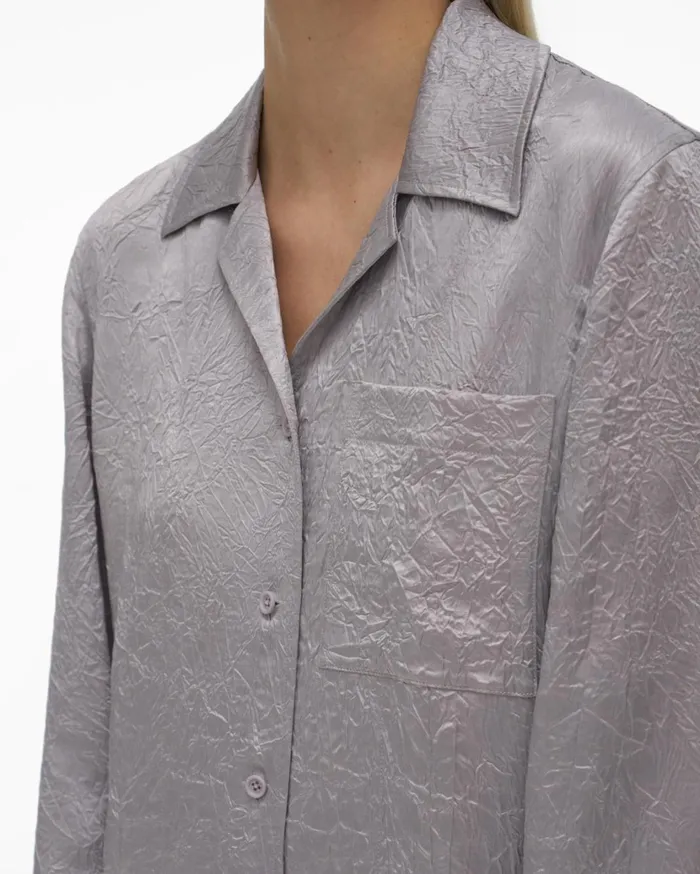 Women Satin PJ Shirt Thistle Helmut Lang Tops