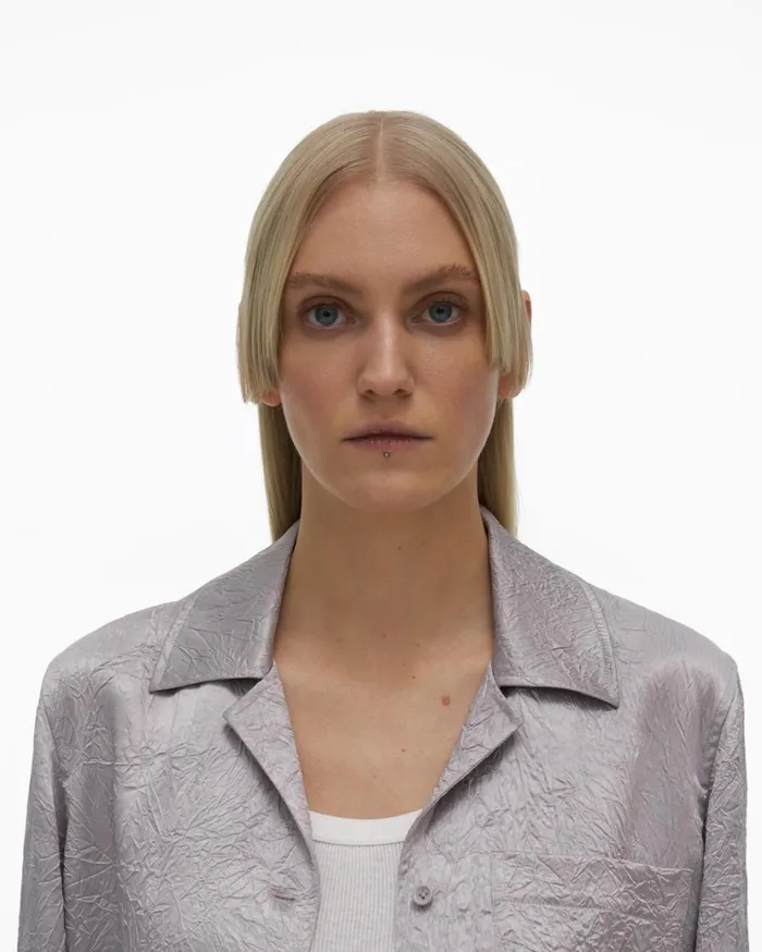Women Satin PJ Shirt Thistle Helmut Lang Tops