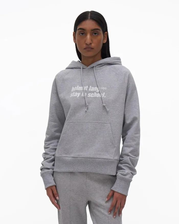Women School Hoodie Vapor Heather Helmut Lang TShirts and Sweatshirts