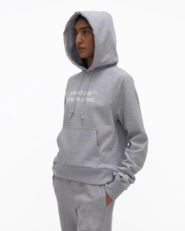 Women School Hoodie Vapor Heather Helmut Lang TShirts and Sweatshirts