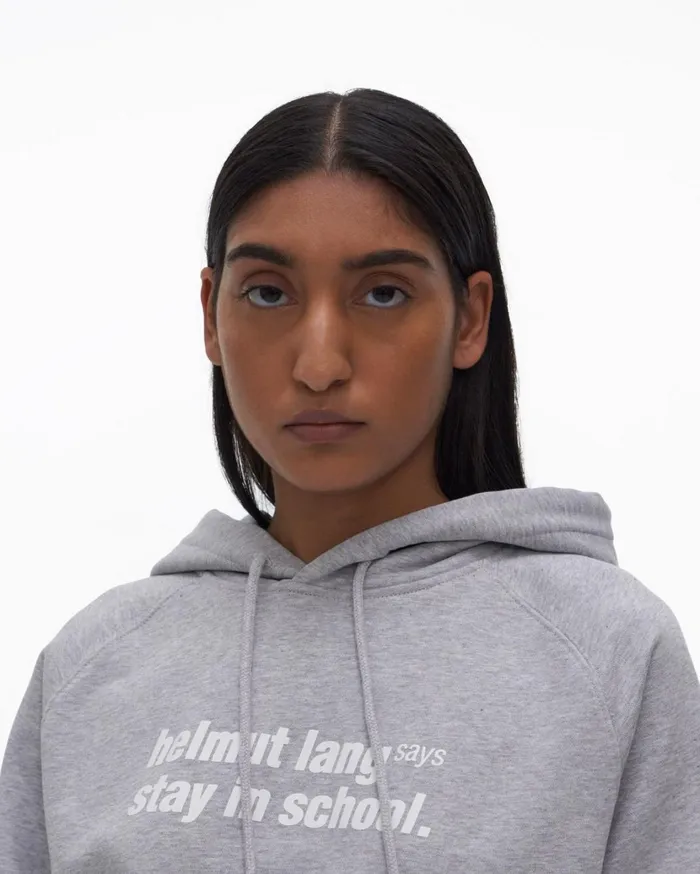 Women School Hoodie Vapor Heather Helmut Lang TShirts and Sweatshirts