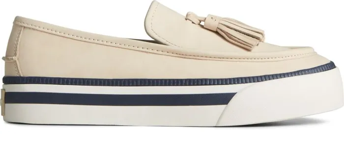 Women Sea Sailor Platform Sneaker Ivory Sperry Flats and Loafers