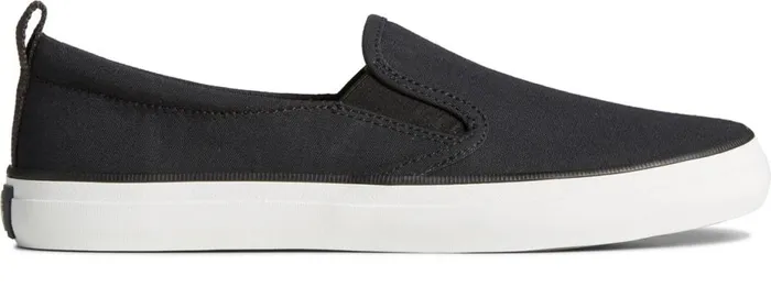 Women SeaCycled Crest Twin Gore Canvas Sneaker Black Sperry Sneakers