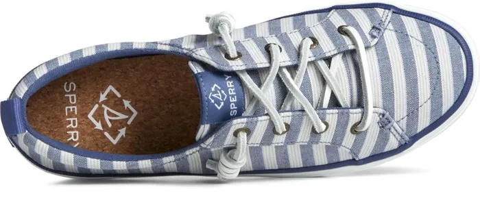 Women SeaCycled Crest Vibe Striped Textile Sneaker Navy Sperry Sneakers Women SeaCycled Crest Vibe Striped Textile Sneaker Navy Sperry Sneakers