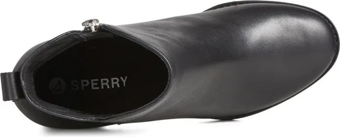 Women Seaport Heel Water Resistant Leather Boot Black Sperry Boat Shoes Women Seaport Heel Water Resistant Leather Boot Black Sperry Boat Shoes