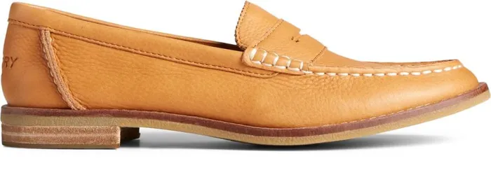 Women Seaport Penny Leather Loafer Tan Sperry Sneakers