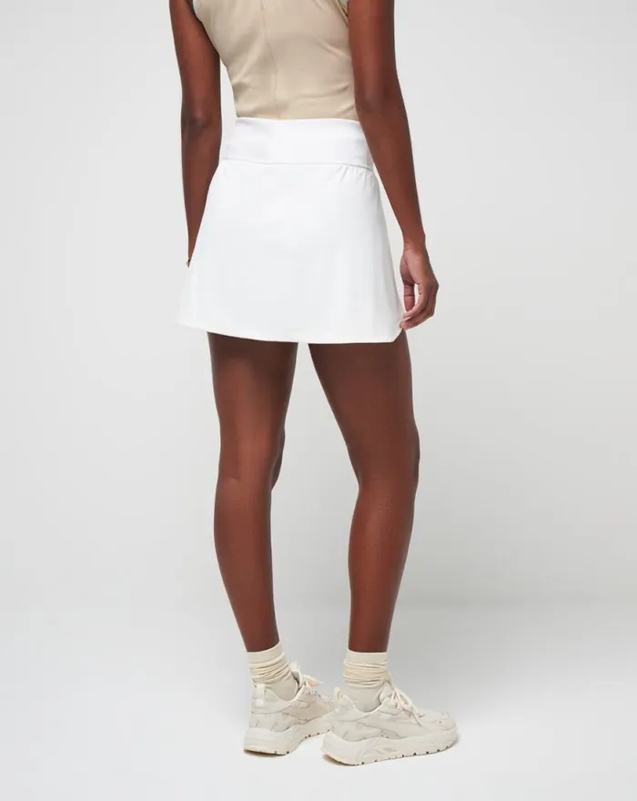 Women SECRET PLANS MOVEKNIT SKORT Ivory TravisMathew Skorts and Skirts