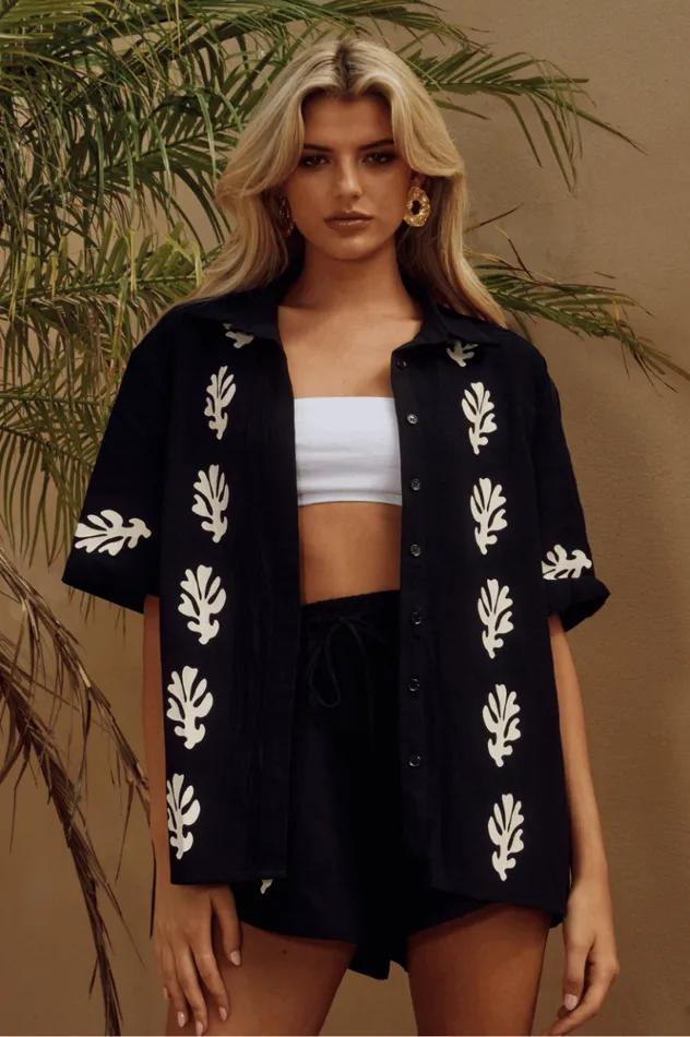 Women Shirts and Blouses Runaway The Label AMALIA SHIRT Blacksand