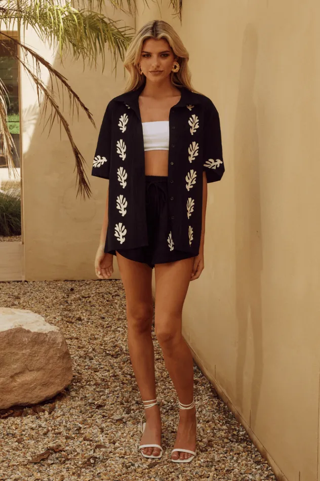 Women Shirts and Blouses Runaway The Label AMALIA SHIRT Blacksand