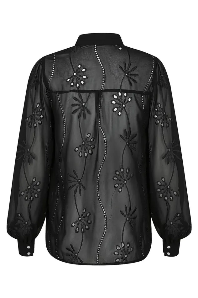 Women Shirts and Blouses Runaway The Label Elise Blouse Black
