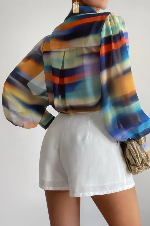 Women Shirts and Blouses Runaway The Label FLEETWOOD BLOUSE Ainsley Print