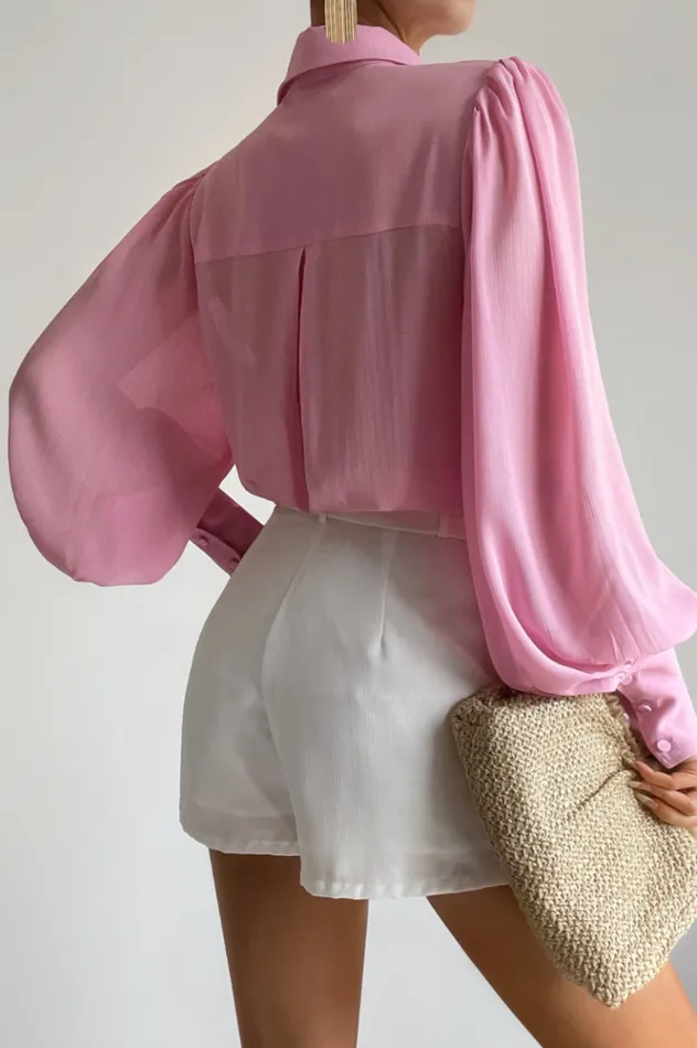 Women Shirts and Blouses Runaway The Label FLEETWOOD BLOUSE Light Pink