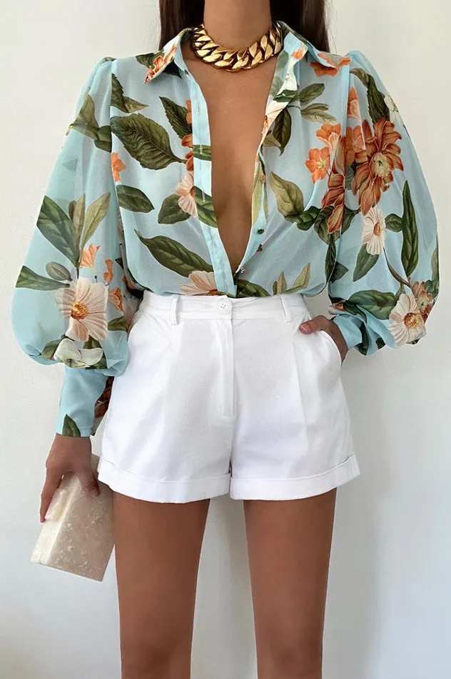 Women Shirts and Blouses Runaway The Label FLEETWOOD BLOUSE Maiori Blue