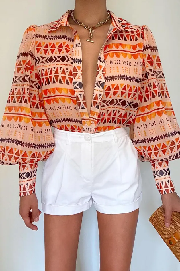 Women Shirts and Blouses Runaway The Label FLEETWOOD BLOUSE Phoenix Sand