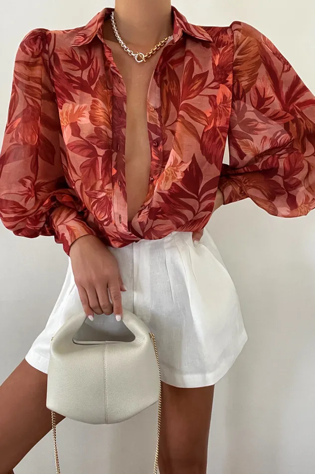 Women Shirts and Blouses Runaway The Label Fleetwood Blouse Tropics