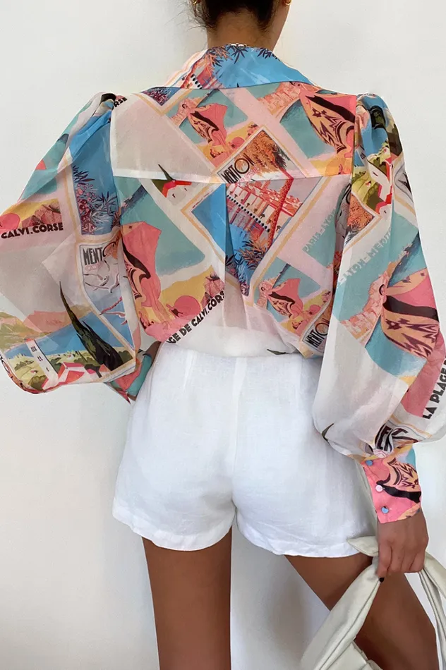 Women Shirts and Blouses Runaway The Label Fleetwood Blouse Vacay Women Shirts and Blouses Runaway The Label Fleetwood Blouse Vacay