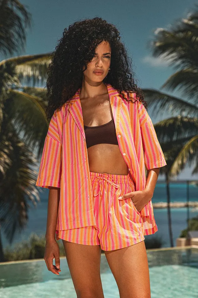 Women Shirts and Blouses Runaway The Label GABBIE TOP Pink Orange