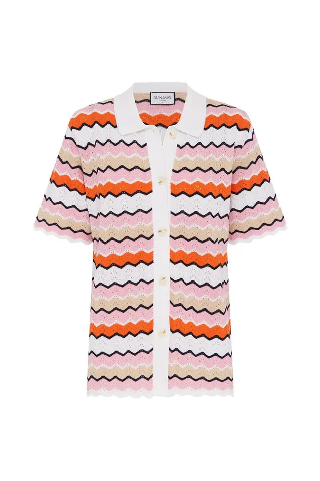 Women Shirts and Blouses Runaway The Label HUBERT TOP Pink Multi