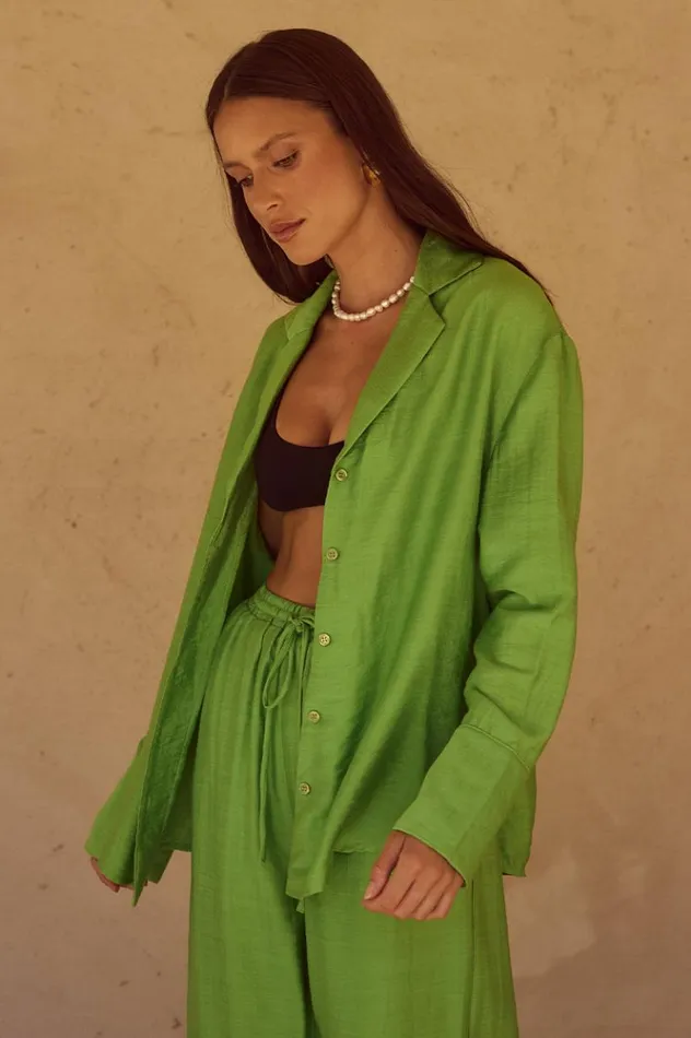 Women Shirts and Blouses Runaway The Label JARDIN SHIRT Apple