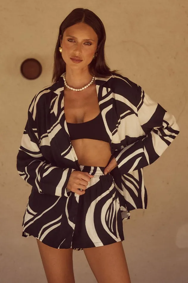 Women Shirts and Blouses Runaway The Label SOLA SHIRT Pantina Black