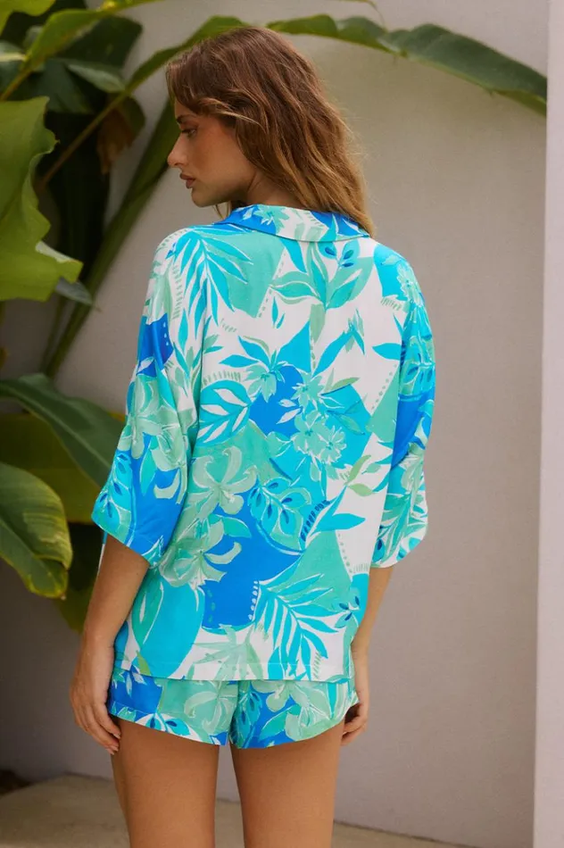 Women Shirts and Blouses Runaway The Label VENUS SHIRT Malta Blue