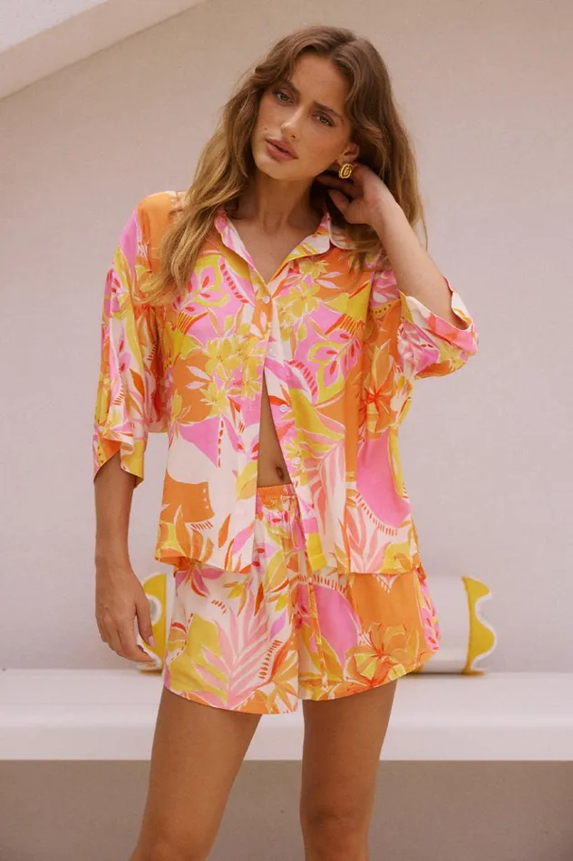 Women Shirts and Blouses Runaway The Label VENUS SHIRT Malta Pink