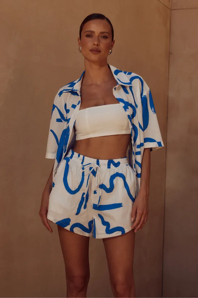 Women Shirts and Blouses Runaway The Label YORK SHIRT Whiteblue
