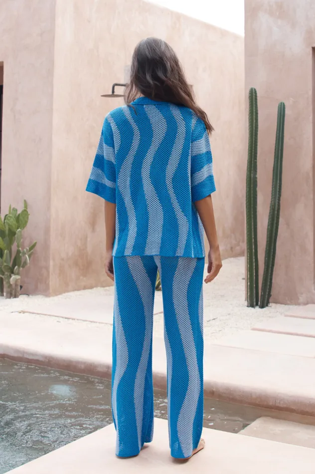 Women Shirts and Blouses Runaway The Label ZANZIBAR TOP Blue