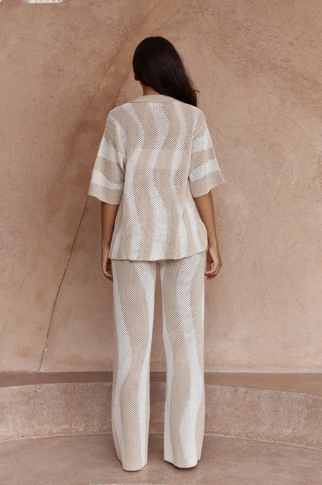 Women Shirts and Blouses Runaway The Label ZANZIBAR TOP Sandwhite