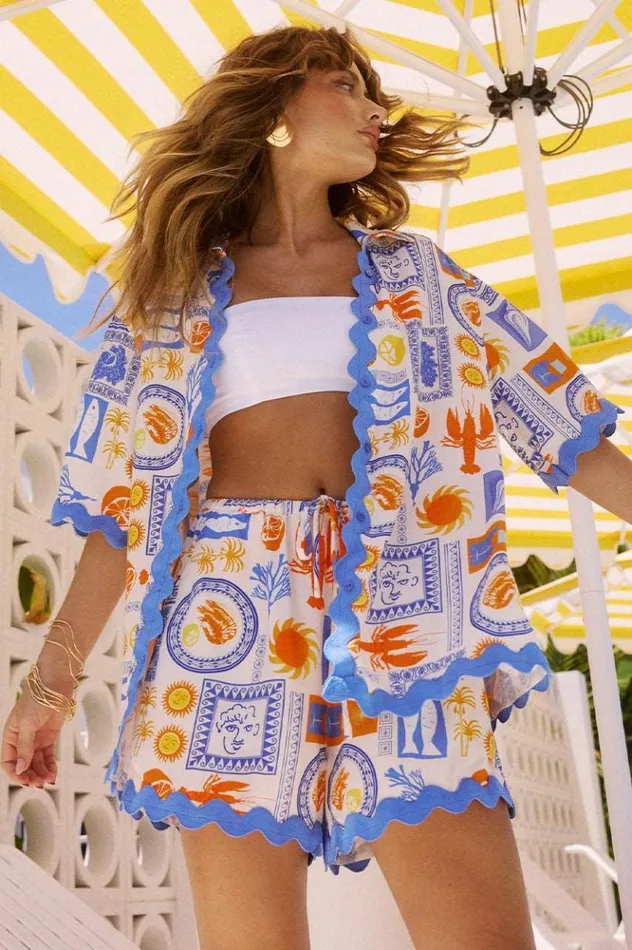 Women Shorts Runaway The Label CATERINA SHORT Caterina Print