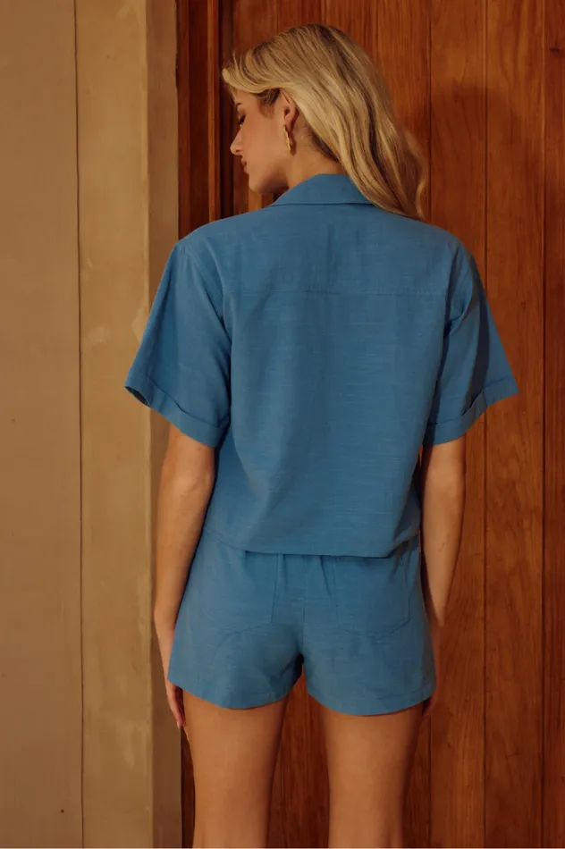 Women Shorts Runaway The Label FLORENT SHORT Steel