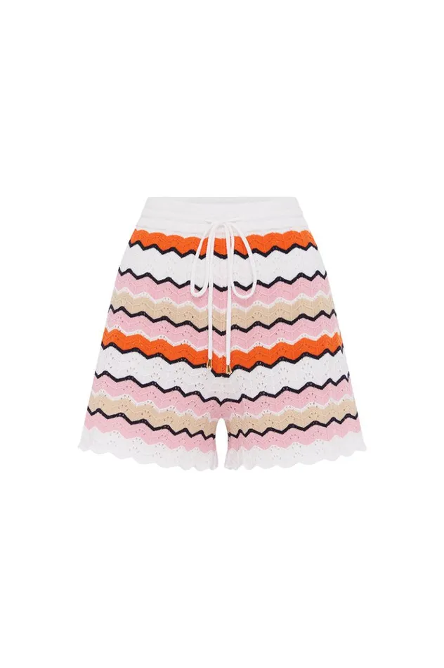 Women Shorts Runaway The Label HUBERT SHORT Pink Multi