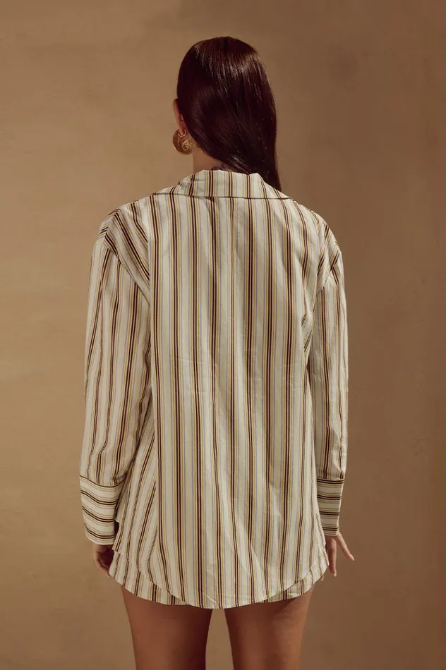 Women Shorts Runaway The Label SUNMOR SHORT Vory Stripe