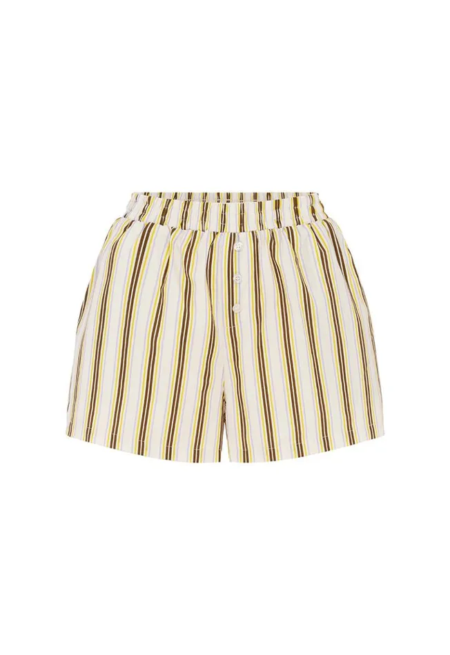Women Shorts Runaway The Label SUNMOR SHORT Vory Stripe