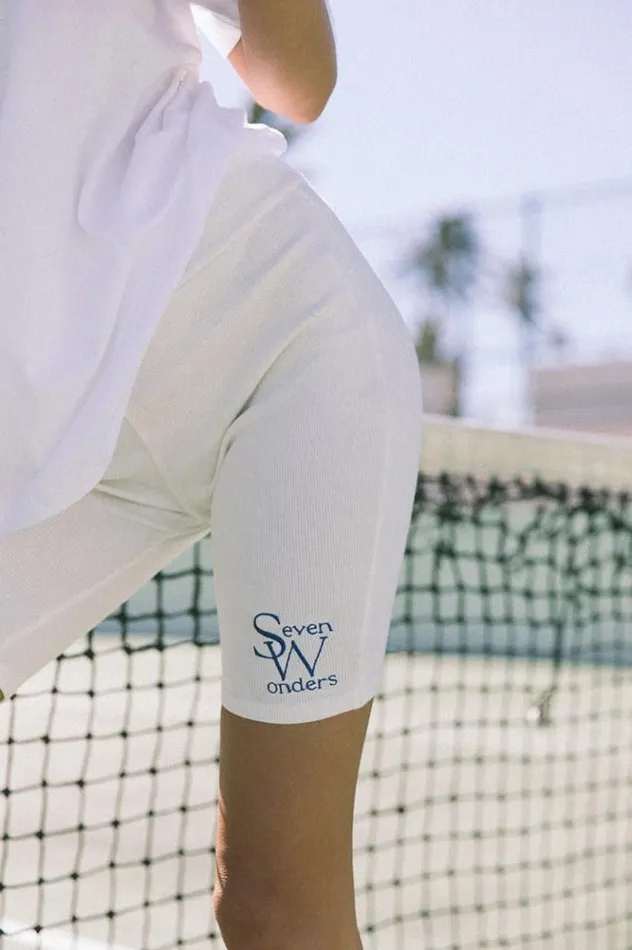 Women Shorts Runaway The Label The Logo Bike Short White Women Shorts Runaway The Label The Logo Bike Short White