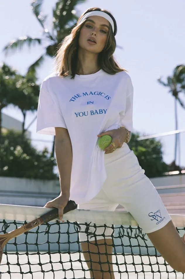 Women Shorts Runaway The Label The Logo Bike Short White Women Shorts Runaway The Label The Logo Bike Short White